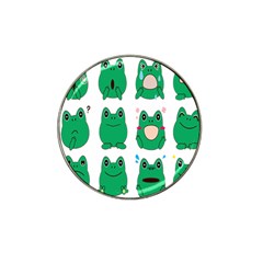 Animals Frog Green Face Mask Smile Cry Cute Hat Clip Ball Marker by Mariart