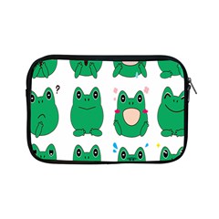 Animals Frog Green Face Mask Smile Cry Cute Apple Ipad Mini Zipper Cases