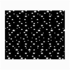 Black Star Space Small Glasses Cloth (2-side) by Mariart