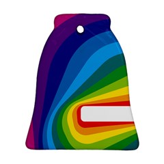 Circle Rainbow Color Hole Rasta Waves Ornament (bell) by Mariart