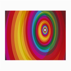 Circle Rainbow Color Hole Rasta Small Glasses Cloth (2-side) by Mariart