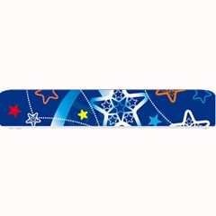 Line Star Space Blue Sky Light Rainbow Red Orange White Yellow Small Bar Mats by Mariart