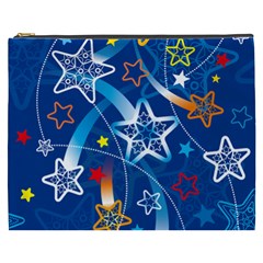 Line Star Space Blue Sky Light Rainbow Red Orange White Yellow Cosmetic Bag (xxxl)  by Mariart