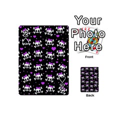 Cute Skull Playing Cards 54 (mini)  by Valentinaart