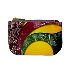 Flower Floral Leaf Star Sunflower Green Red Yellow Brown Sexxy Mini Coin Purses by Mariart