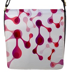 Molecular New Pink Purple Flap Messenger Bag (s)