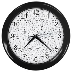 Musical Notes Song Wall Clocks (black) by Mariart