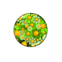 Sunflower Flower Floral Green Yellow Hat Clip Ball Marker (10 Pack) by Mariart