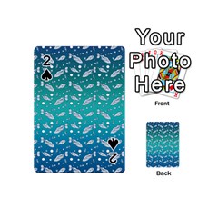 Under The Sea Paisley Playing Cards 54 (mini)  by emilyzragz