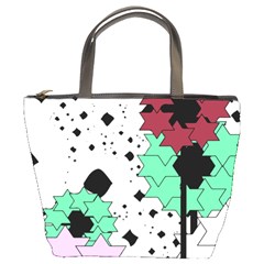 Star Flowers        Bucket Bag by LalyLauraFLM