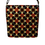 Kaleidoscope Image Background Flap Messenger Bag (L) 