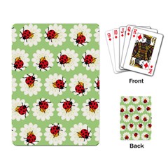 Ladybugs Pattern Playing Card