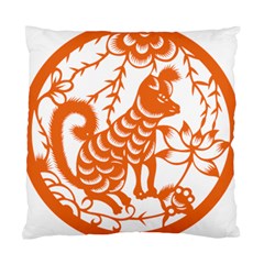 Chinese Zodiac Dog Star Orange Standard Cushion Case (one Side)