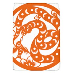 Chinese Zodiac Horoscope Snake Star Orange Flap Covers (l)  by Mariart