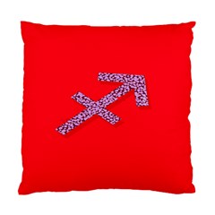 Illustrated Zodiac Star Red Purple Standard Cushion Case (one Side) by Mariart