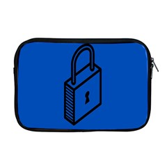 Padlock Love Blue Key Apple Macbook Pro 17  Zipper Case by Mariart