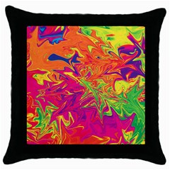 Colors Throw Pillow Case (black) by Valentinaart