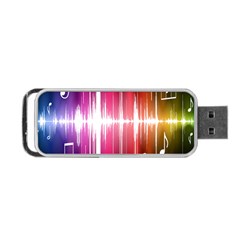 Music Data Science Line Portable Usb Flash (one Side) by Mariart