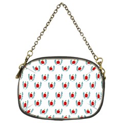 Sage Apple Wrap Smile Face Fruit Chain Purses (two Sides)  by Mariart