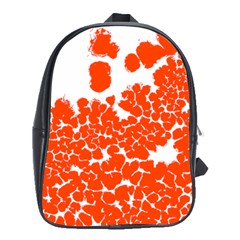 Red Spot Paint White Polka School Bags (xl)  by Mariart