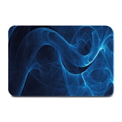 Smoke White Blue Plate Mats