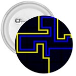 Tron Light Walls Arcade Style Line Yellow Blue 3  Buttons