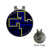 Tron Light Walls Arcade Style Line Yellow Blue Hat Clips with Golf Markers