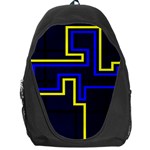 Tron Light Walls Arcade Style Line Yellow Blue Backpack Bag