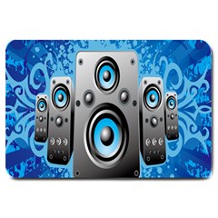 Sound System Music Disco Party Large Doormat 