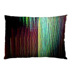 Screen Shot Line Vertical Rainbow Pillow Case (two Sides)
