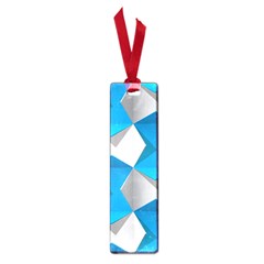 Blue White Grey Chevron Small Book Marks by Mariart