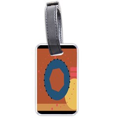 Digital Music Is Described Sound Waves Luggage Tags (one Side)  by Mariart