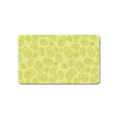 Floral Pattern Magnet (name Card) by Valentinaart