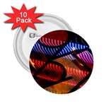 Graphic Shapes Experimental Rainbow Color 2.25  Buttons (10 pack) 