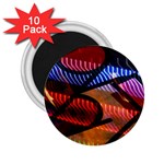 Graphic Shapes Experimental Rainbow Color 2.25  Magnets (10 pack) 