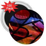 Graphic Shapes Experimental Rainbow Color 3  Magnets (100 pack)