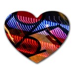 Graphic Shapes Experimental Rainbow Color Heart Mousepads