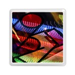 Graphic Shapes Experimental Rainbow Color Memory Card Reader (Square) 