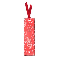 Moon Red Rocket Space Small Book Marks by Mariart