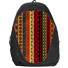 Tribal Grace Colorful Backpack Bag by Mariart