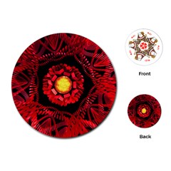 The Sun Is The Center Playing Cards (round)  by linceazul