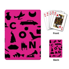 Car Plan Pinkcover Outside Playing Card