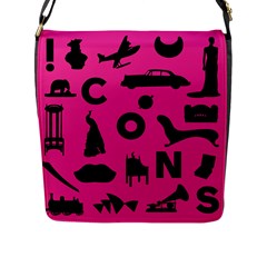 Car Plan Pinkcover Outside Flap Messenger Bag (l)  by Mariart