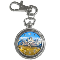 Snowy Andes Mountains, El Chalten, Argentina Key Chain Watches by dflcprints