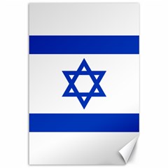 Flag Of Israel Canvas 12  X 18   by abbeyz71