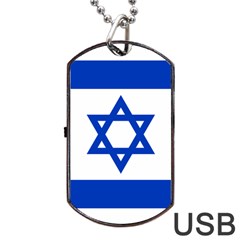 Flag Of Israel Dog Tag Usb Flash (two Sides) by abbeyz71