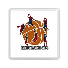 Basketball Never Stops Memory Card Reader (square)  by Valentinaart