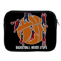 Basketball Never Stops Apple Ipad 2/3/4 Zipper Cases by Valentinaart