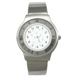 Pattern Stainless Steel Watch