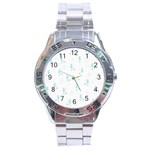 Pattern Stainless Steel Analogue Watch